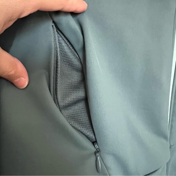 2/$30 FABLETICS Cleo Evergreen Jacket Performance Full Zip Grey & Green Size XS - Picture 7 of 15